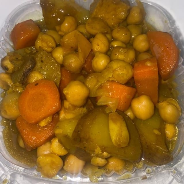 Coconut Curry Tofu and Chickpeas.